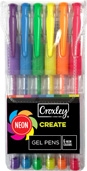 image | 26a1e7f8c5e1044d6a606e2a0e842e69 | CROXLEY CREATE NEON Gel Pens Wallet of 6 Assorted Colours | Croxley SA