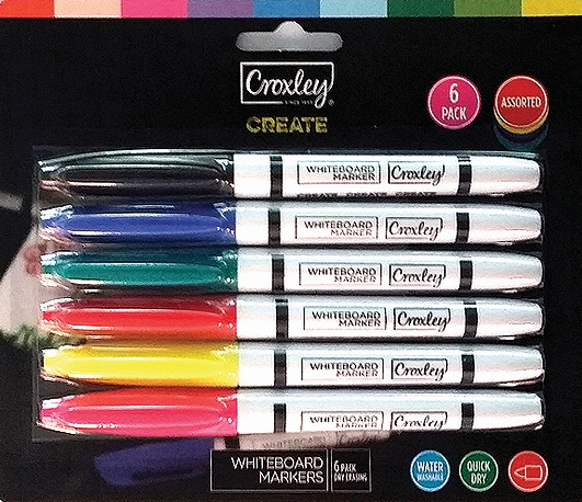 Image | 2a32b07857fd9efaba52dc6e1e919b52 | croxley create whiteboard markers pack of 6 assorted colours | croxley sa