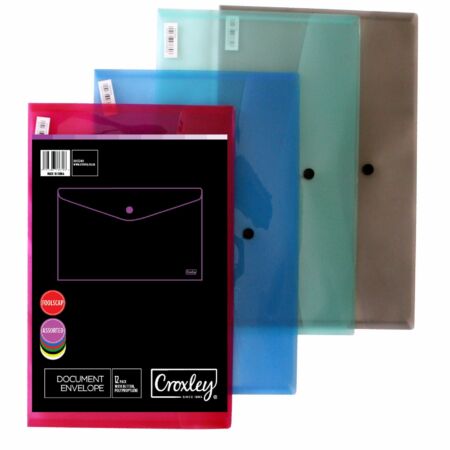 image | 2f1ed99e43afca1a36a74642aeff8fd3 scaled | CROXLEY Foolscap Envelope (Assorted Colours) (Packet of 12) | Croxley SA