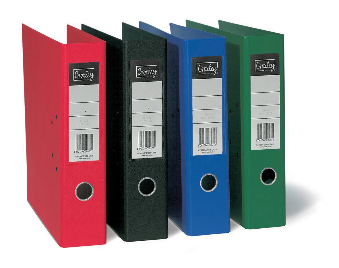 Rexel Foolscap Lever Arch File - White Polypropylene Office Filing System