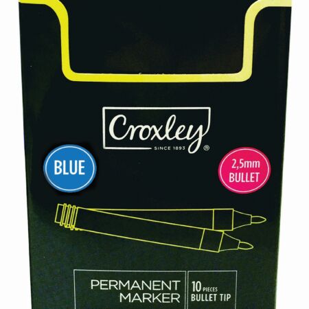 image | 644d9b26f2b17d6daced3944e15c506a | CROXLEY Permanent Marker Bullet Blue | Croxley SA