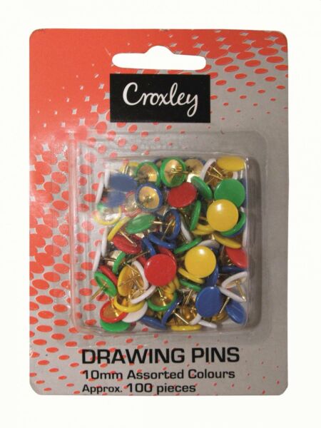 image | 67122e79c901c2fe6184c5424433c424 scaled | CROXLEY 11mm Drawing Pins (Assorted Colours) (Blister Pack o | Croxley SA