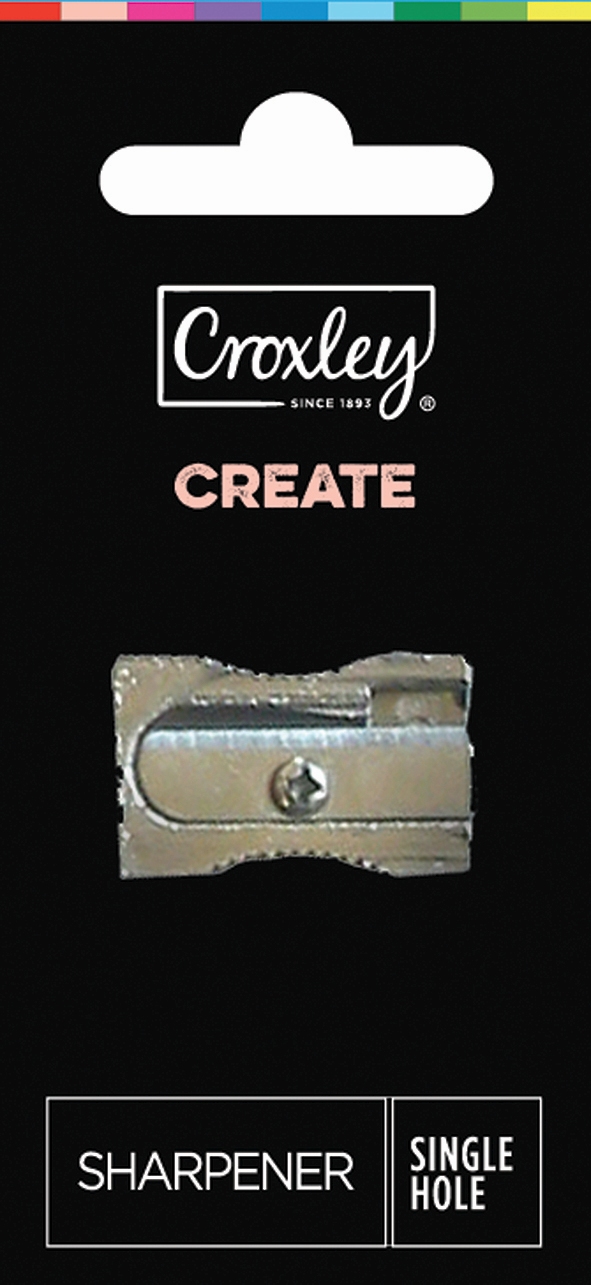 image | 6dd15d694f983ce7d662455cab3f2447 | CROXLEY CREATE Metal Pencil Sharpener single hole Blister Ca | Croxley SA