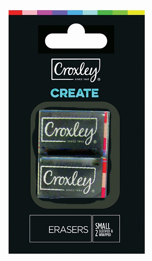 Image | 8f9e0809d3fad0fb5ef515a8a01725e2 | croxley create eraser - 35 x 2 x 1 cm (blister of 2) | croxley sa