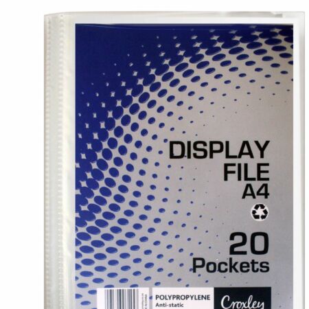 image | 93d63c407ec2fd4f9330145db3b1dac2 scaled | CROXLEY Display File - A4 - 20 Pocket - Hard Case Cover | Croxley SA