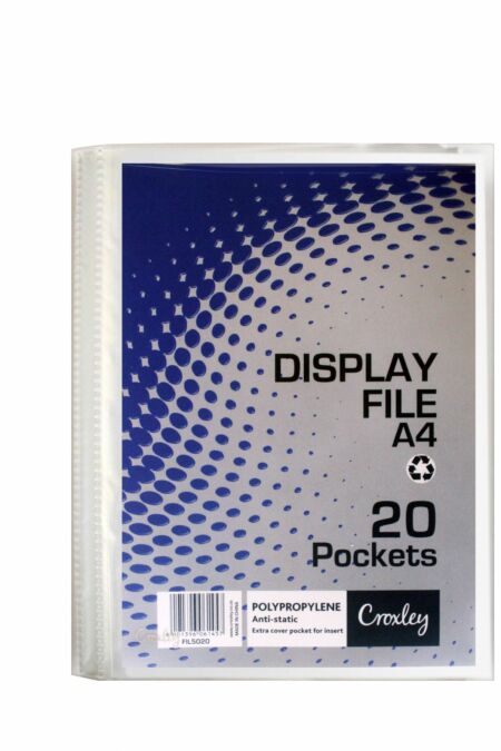 image | 93d63c407ec2fd4f9330145db3b1dac2 scaled | CROXLEY Display File - A4 - 20 Pocket - Hard Case Cover | Croxley SA