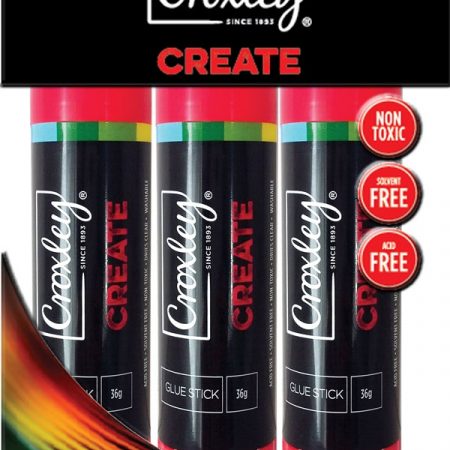 image | ac0ade0c30f91f9f56a058cf5a4b1862 | CROXLEY CREATE 36g Glue Stick Flow Bag X 3 Glue Sticks | Croxley SA