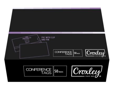 image | d0328142714f16e4024708c880445dab | CROXLEY PVC Conference Tags Clear Box 50's | Croxley SA