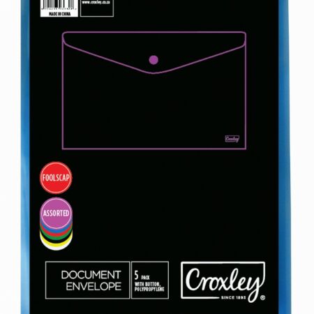 image | f378471adcb1dab63466ed076ec9828e scaled | CROXLEY Foolscap Envelope (Assorted Colours) (Packet of 5) | Croxley SA
