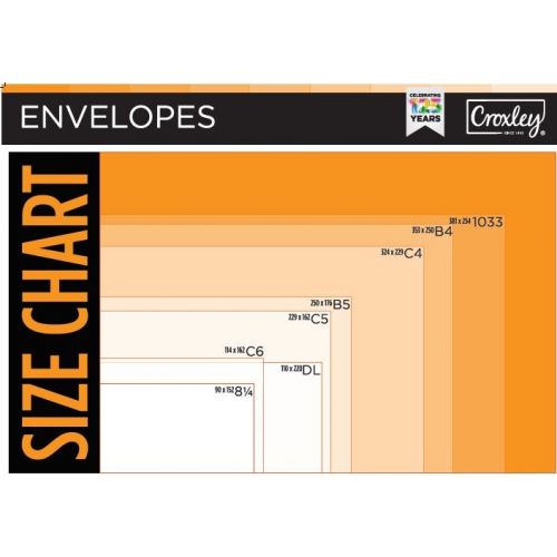 CROXLEY JD98CCW C4 White Window Envelopes - Unbanded | Croxley SA