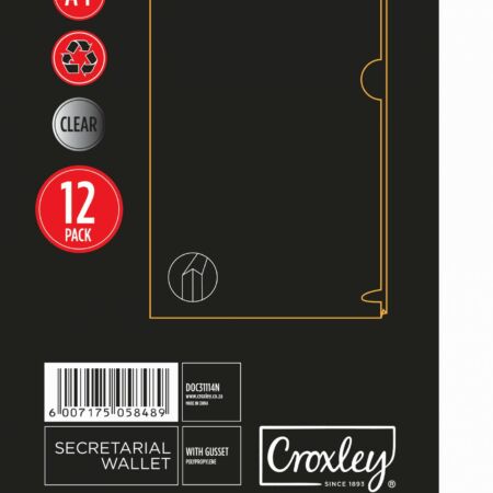 image | fba5f1728fdc911fc28012d3f706146d scaled | CROXLEY Document Wallet with Gusset - A4 (Clear) | Croxley SA