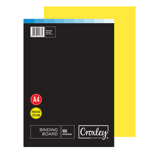 Image | 1dea315c3f2233956943d5d04c4013d2 | croxley frosted sheet (yellow) (pack of 100) | croxley sa