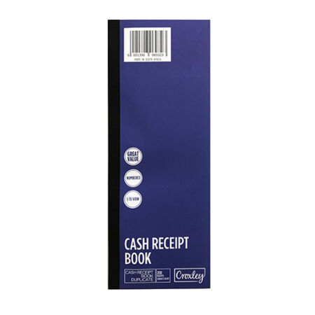 image | fb26926ee099c6b04315bb66be38b7cd | CROXLEY JD407 Cash Receipt Book Duplicate 300x11 (5 to view) | Croxley SA